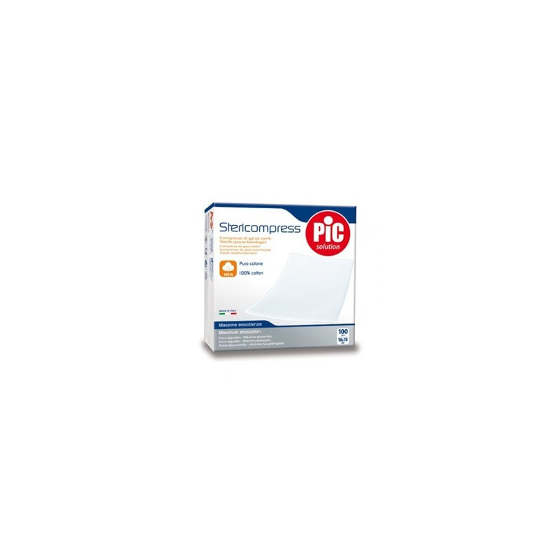 Pic Stericompress comprimés de Gaze hydrophile taille moyenne 25 gazes 20 x 20 Pic Stericompress comprimés de Gaze hydrophile taille moyenne 25 gazes 20 x 20