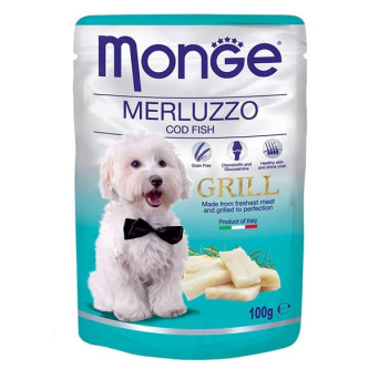MONGE Grill Bocconcini with Cod 100 gr.