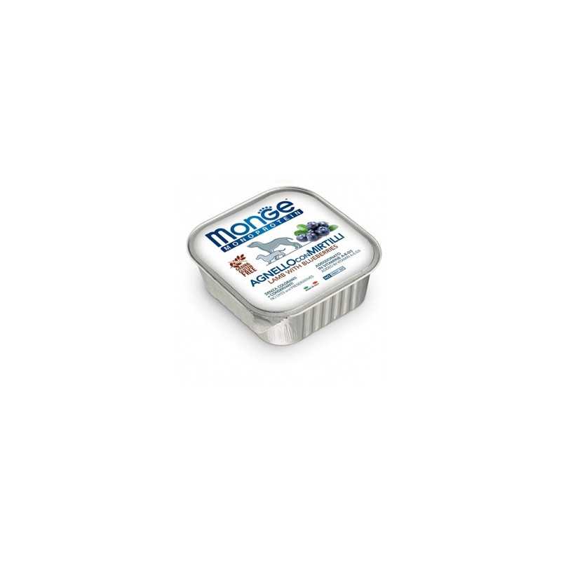 MONGE Natural Superpremium Monoproteico Agneau et Myrtilles 150 g. MONGE Natural Superpremium Monoproteico Agneau et Myrtilles 150 g.