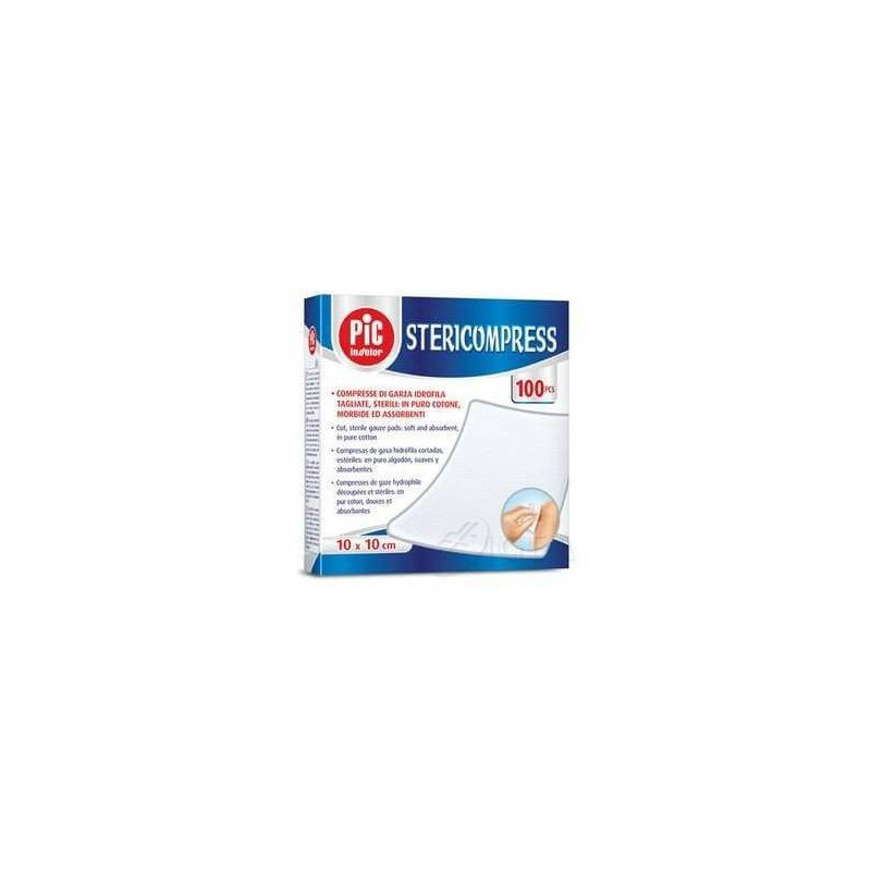Pic Stericompress comprimés de Gaze hydrophile taille petite 25 gazes 10 x 10