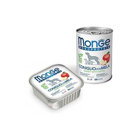 MONGE Natural Superpremium Monoproteico Lapin et Pomme 400 g.