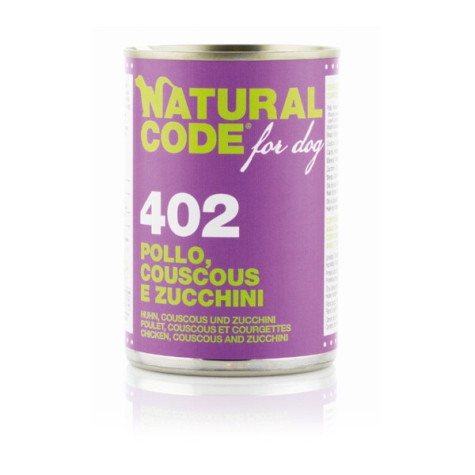 NATURAL CODE For Dog 402 Pollo, Couscous e Zucchini 400 gr. - 