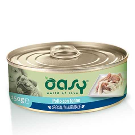 OASY Spécialité Naturel al Poulet avec Thon 150 g.