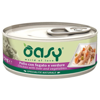 OASY Natural Specialty with Chicken with Liver and Vegetables 150 gr.