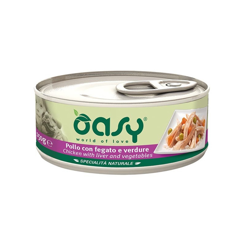 OASY Natural Specialty mit Huhn mit Leber und Gemüse 150 gr.