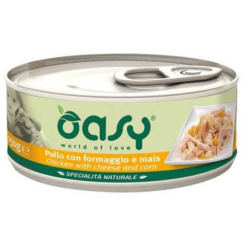 OASY Spécialité Naturel al Poulet avec Fromage et Mais 150 g.