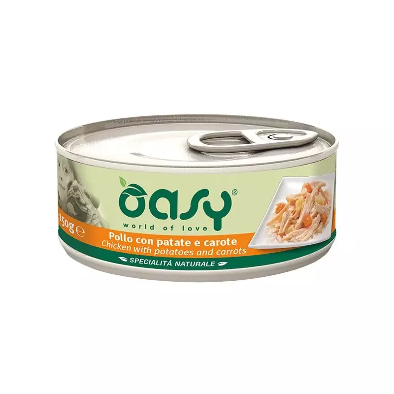 OASY Natural Specialty mit Hühnchen mit Kartoffeln und Karotten 150 gr.