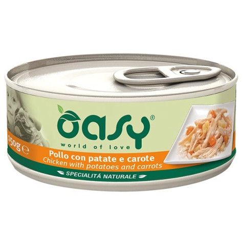 OASY Natural Specialty mit Hühnchen mit Kartoffeln und Karotten 150 gr.