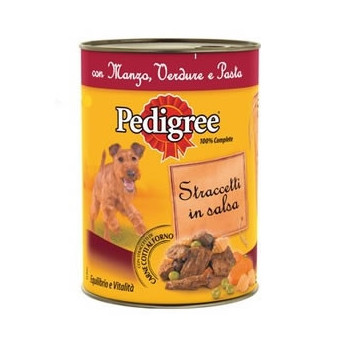 PEDIGREE Straccetti in Sauce mit Rindfleisch, Gemüse und Pasta 400 gr.