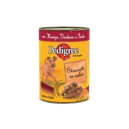 PEDIGREE Straccetti in Salsa con Manzo Verdure e Pasta 400 gr. - 