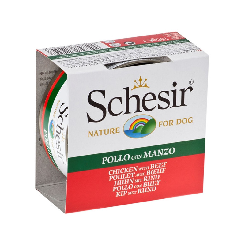 SCHESIR filets de poulet avec bœuf en gelée 150 g