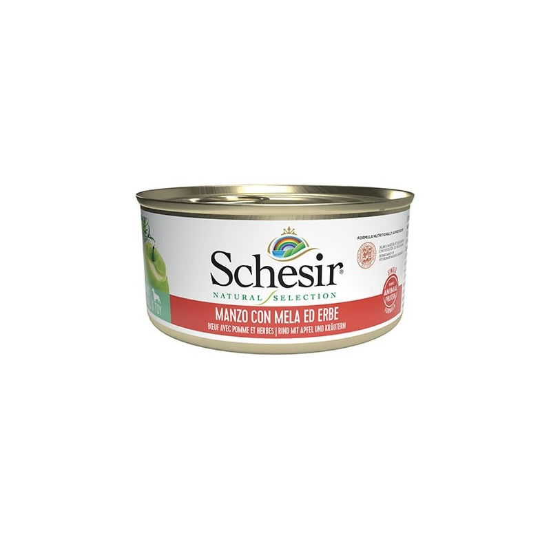 SCHESIR Natural Selection Adult Toy & Small Beef with Apple and Herbs 95 gr.