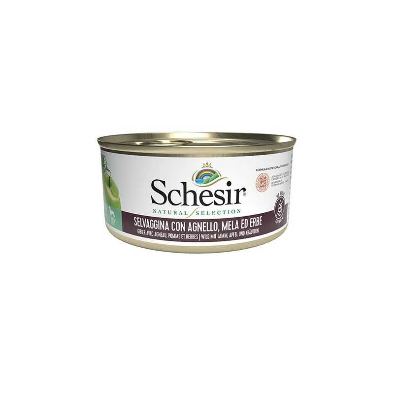 SCHESIR Natural Selection Adult Toy et Small Selvaggina avec Agneau, Pomme ed Erbe 95 g.