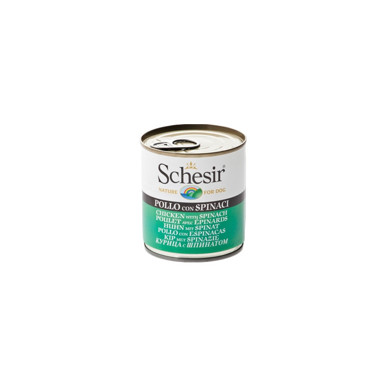 SCHESIR Huhn mit Spinat in Gelee 285 gr.