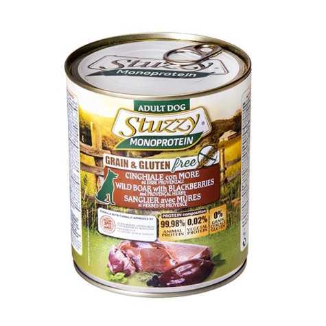 STUZZY DOG Monoprotein Cinghiale con More ed Erbe Provenzali 400 gr. -