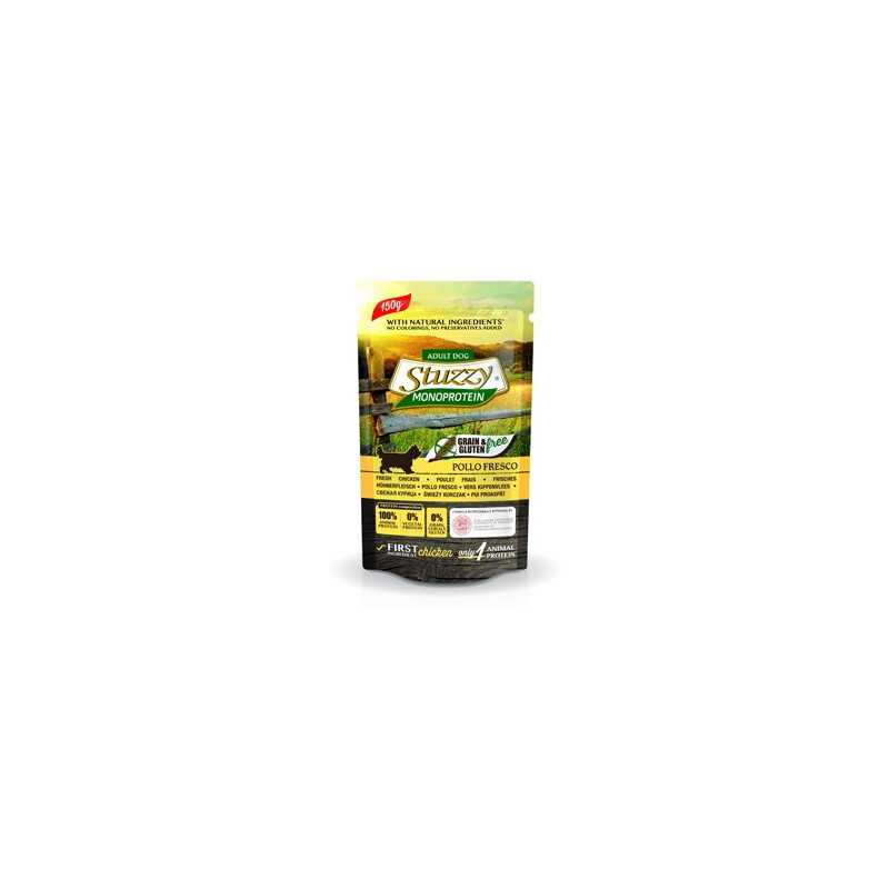 STUZZY DOG Monoprotein Grain et Gluten Free avec Poulet frais 150 g. STUZZY DOG Monoprotein Grain et Gluten Free avec Poulet frais 150 g.