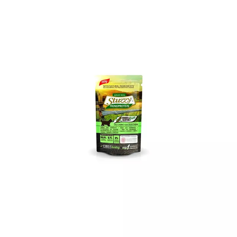 STUZZY DOG Monoprotein Grain & Gluten Free mit Pute und Zucchini 150 gr.