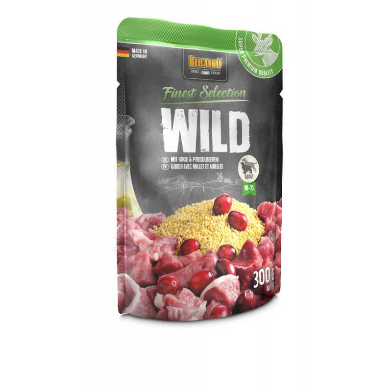 BELCANDO Selvaggina avec Miglio et Myrtilles Rossi 300 g. BELCANDO Selvaggina avec Miglio et Myrtilles Rossi 300 g.