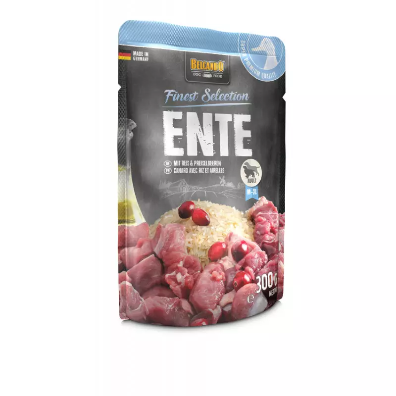 BELCANDO Ente mit Reis und Preiselbeeren 300 gr.