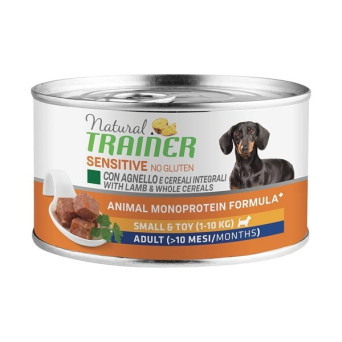 TRAINER Natural Sensitive No Gluten Small & Toy Adult with Lamb and Whole Grains 150 gr.