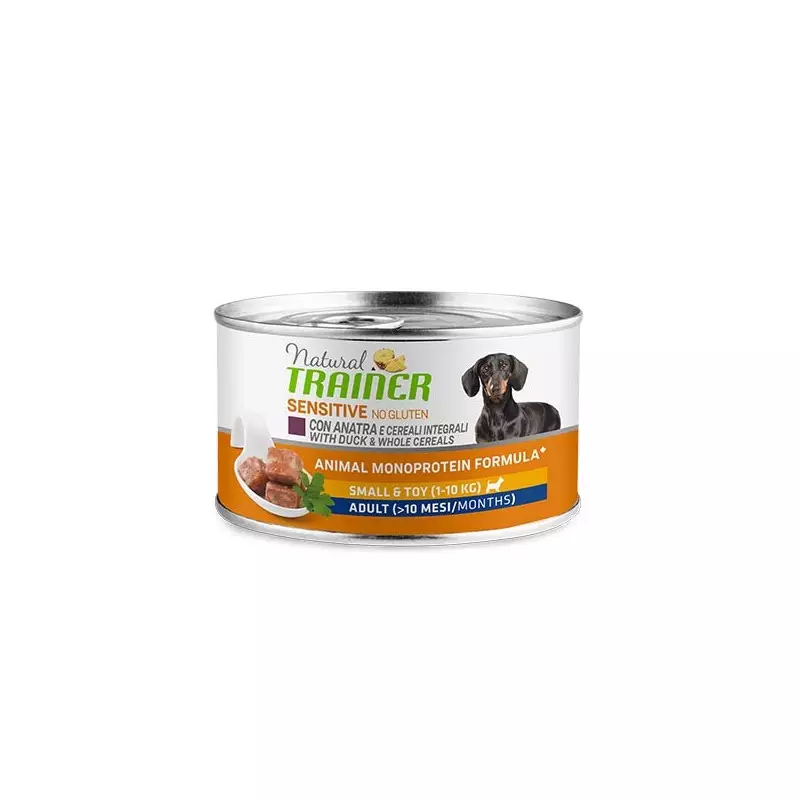 TRAINER Natural Sensitive No Gluten Small & Toy Adult mit Ente und Vollkorn 150 gr.