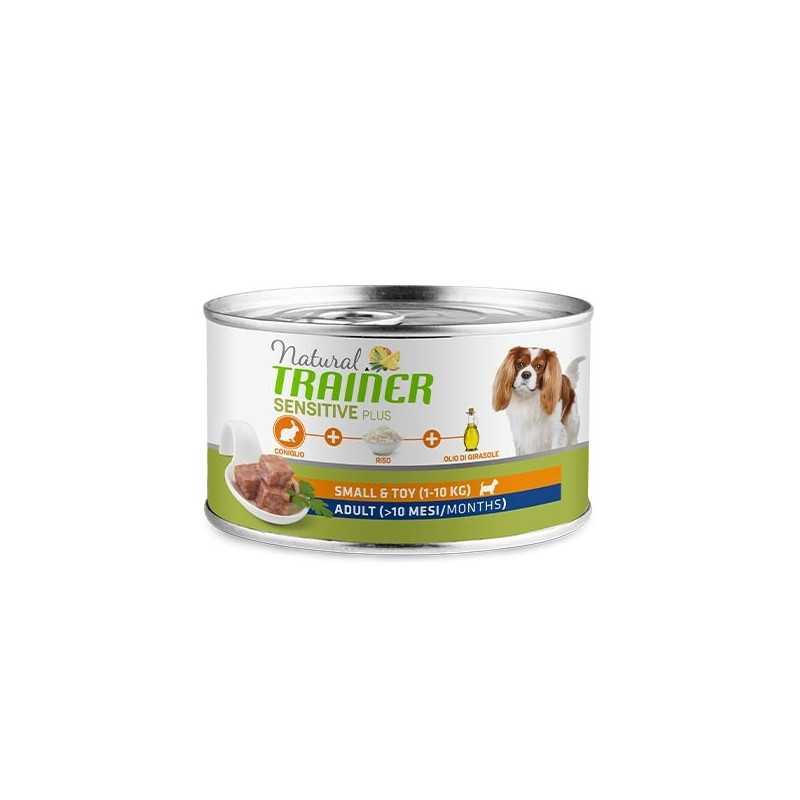 TRAINER Natural Sensitive Plus No Gluten Small et Toy Adult avec Lapin et Riz 150 g. TRAINER Natural Sensitive Plus No Gluten Small et Toy Adult avec Lapin et Riz 150 g.