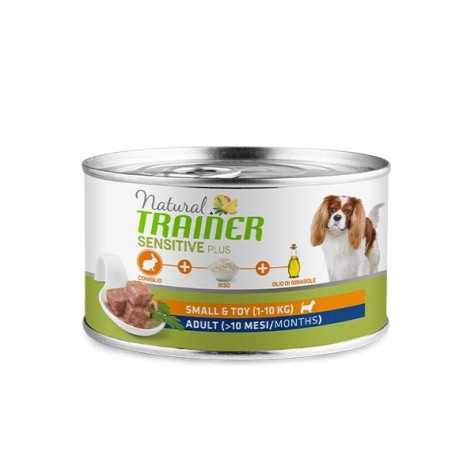 TRAINER Natural Sensitive Plus No Gluten Small et Toy Adult avec Lapin et Riz 150 g.