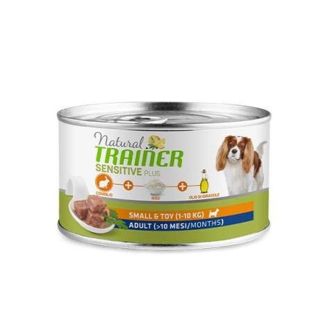 TRAINER Natural Sensitive Plus No Gluten Small & Toy Adult with Rabbit and Rice 150 gr.
