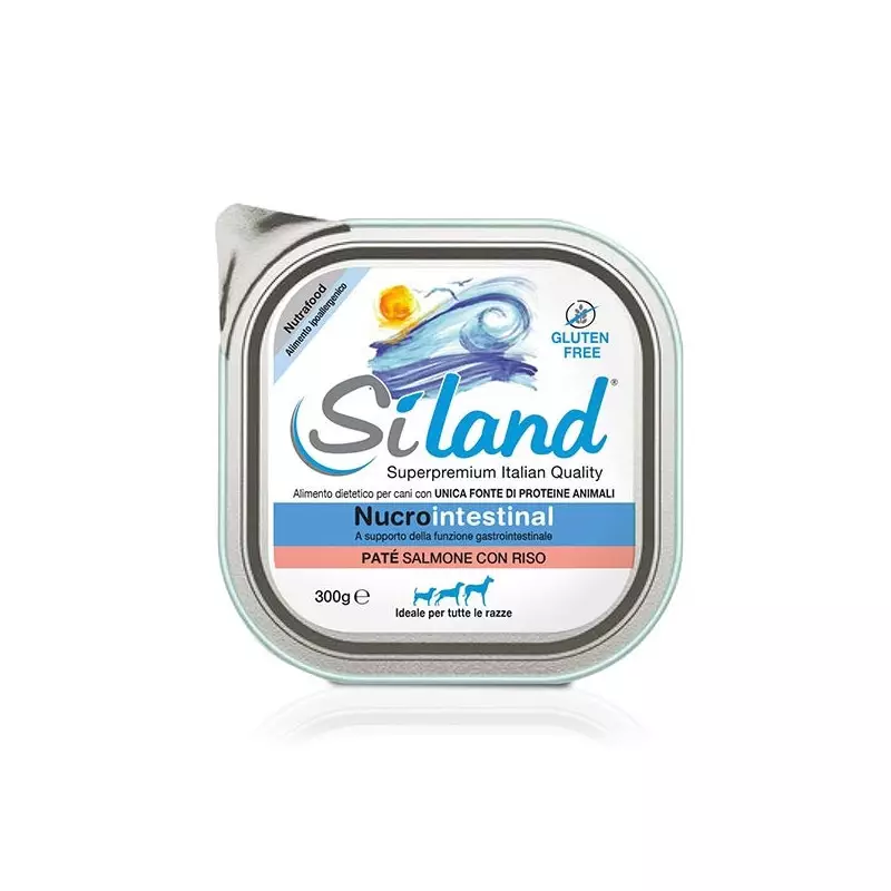 Siland Nucerintestinal Patè Salmon with Rice 300 gr. Siland Nucerintestinal Patè Salmon with Rice 300 gr.