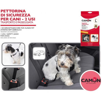 CAMON Pettorina di Sicurezza per Auto per Cani Taglia S 30-60 cm. - 