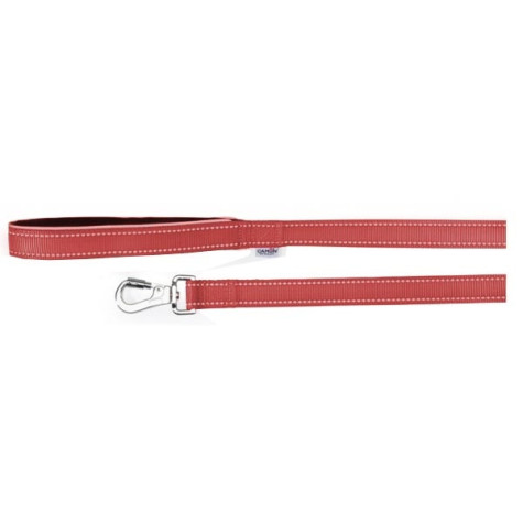 CAMON Leash with Neoprene Handle and Reflex Red Stitching 1,5x120 cm. - DC176 / 01