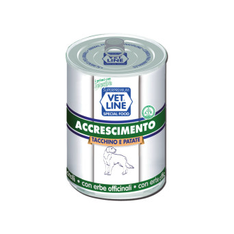 Vet Line Cane Accrescimento Tacchino Patate 400 gr. - 