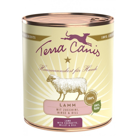 TERRA CANIS Classic Agnello con Zucchine, miglio e aneto 800 gr. - 