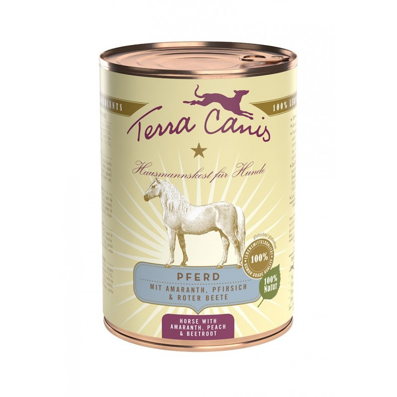 TERRA CANIS Classic Horse with amaranth, peach and beetroot 400 gr.