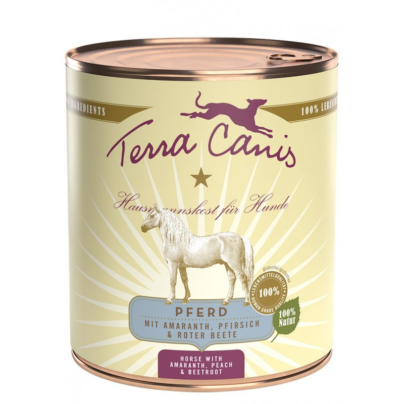 TERRA CANIS Classic Cavallo con amaranto, pesca e barbabietola 800 gr.