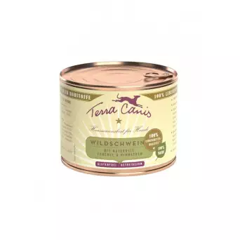 TERRA CANIS Classic Wildschwein mit Naturreis, Fenchel und Himbeere 200 gr.