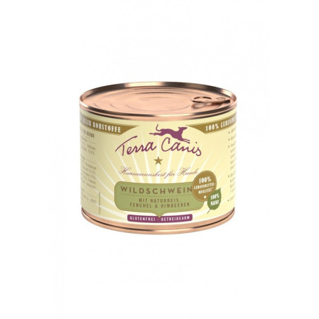 TERRA CANIS Classic Cinghiale con riso integrale, finocchio e lampone 200 gr. - 