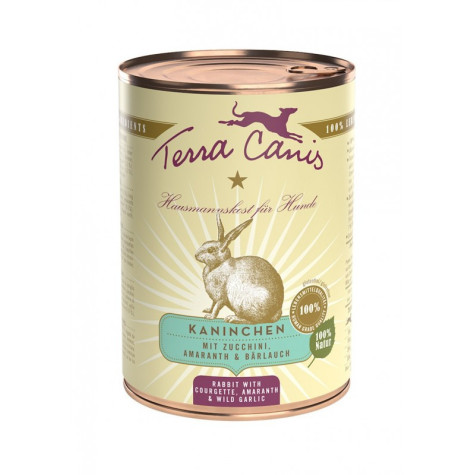 TERRA CANIS Classic Coniglio con Zucchine, amaranto e aglio orsino 400 gr. - 