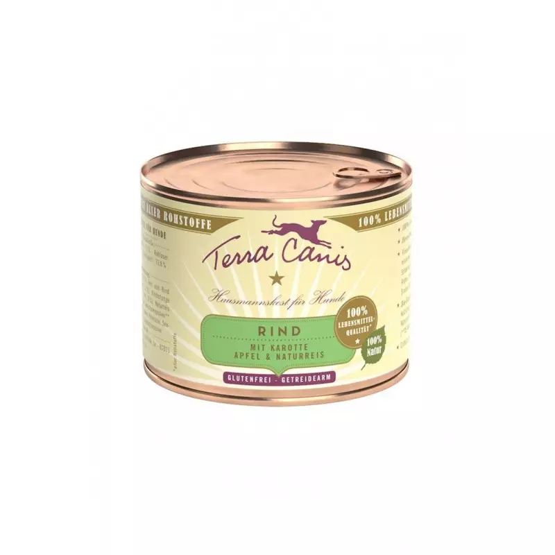 TERRA CANIS Classic Beef mit Karotte, Äpfeln und Naturreis 200 gr.