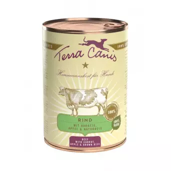 TERRA CANIS Classic Manzo con Carota, mele e riso integrale 400 gr. - 