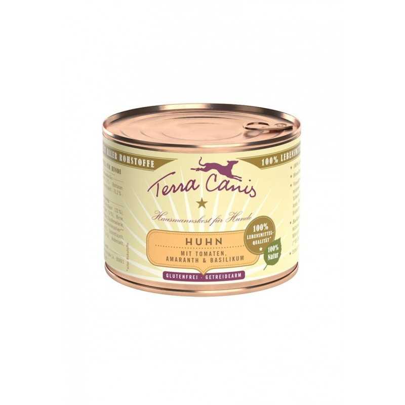 TERRA CANIS Classic Poulet avec Amaranto, pomodori et basilico 200 g. TERRA CANIS Classic Poulet avec Amaranto, pomodori et basilico 200 g.