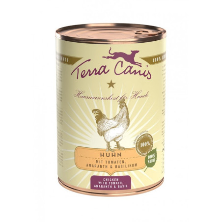 TERRA CANIS Classic Pollo con Amaranto, pomodori e basilico 400 gr. - 