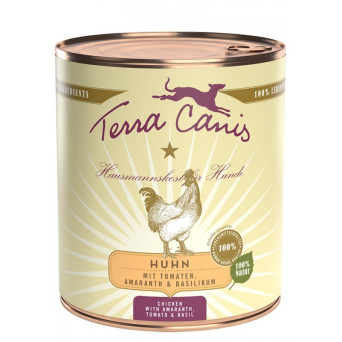 TERRA CANIS Classic Chicken mit Amaranth, Tomaten und Basilikum 800 gr.