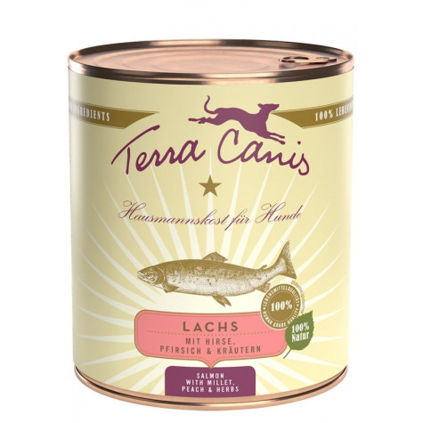 TERRA CANIS Classic Salmone con Miglio, pesca e erbe aromatiche 800 gr. - 