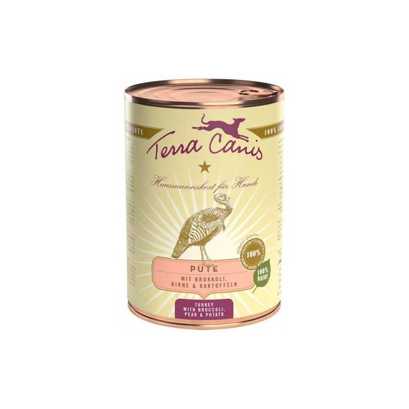 TERRA CANIS Classic Dinde avec Broccoli, pera et pommes de terre 400 g. TERRA CANIS Classic Dinde avec Broccoli, pera et pommes de terre 400 g.