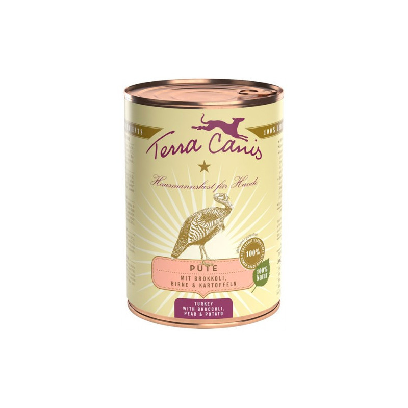 TERRA CANIS Classic Turkey with Broccoli, pear and potatoes 400 gr.