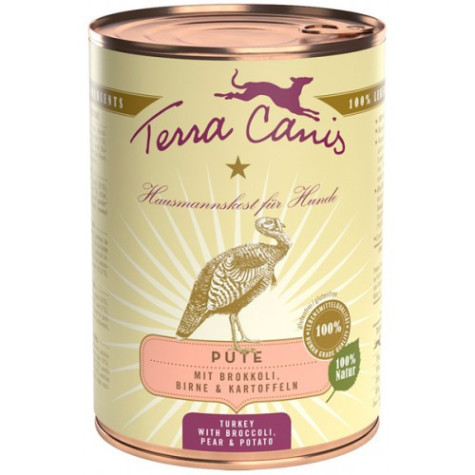 TERRA CANIS Classic Turkey with Broccoli, pear and potatoes 400 gr.