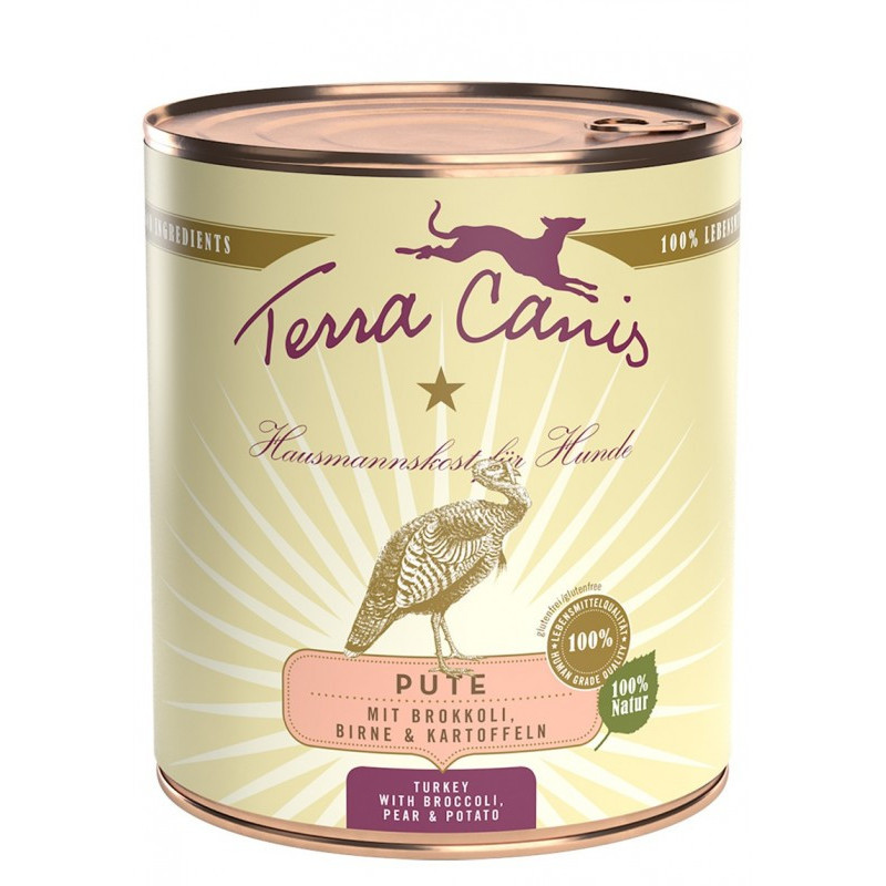TERRA CANIS Classic Truthahn mit Brokkoli, Birne und Kartoffeln 800 gr.