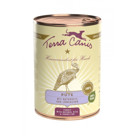 TERRA CANIS Classic Tacchino con Riso integrale e dente di leone fresco 400 gr. - 