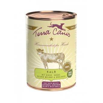 TERRA CANIS Classic Vitello con Miglio, cetriolo, melone giallo e aglio orsino 400 gr. - 